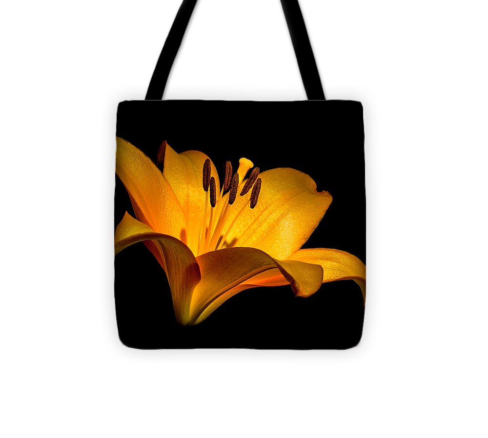 Lilly Tote Bag featuring the photograph Luminous Lilly by Len Romanick