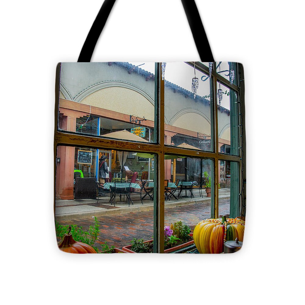 St Augustine Tote Bag featuring the photograph Lunch Break on Aviles by Valerie Cason