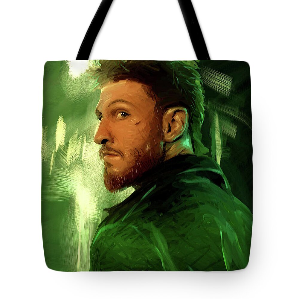 Mad Sweeney Tote Bag featuring the digital art Mad Sweeney by Dori Hartley