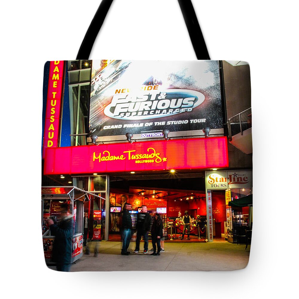 Hollywood Tote Bag featuring the photograph Madame Tussauds 2 by Robert Hebert