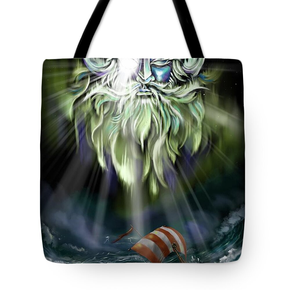 Maelstrom Tote Bag featuring the digital art Maelstrom by Norman Klein