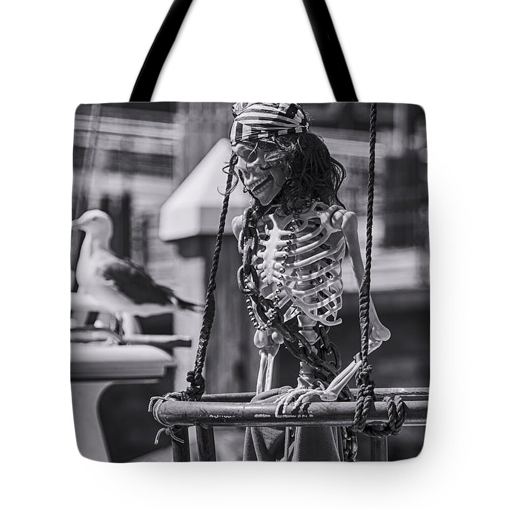 Pirate Tote Bag featuring the photograph Maggie May and Cedric the Seagull by Michael Hope