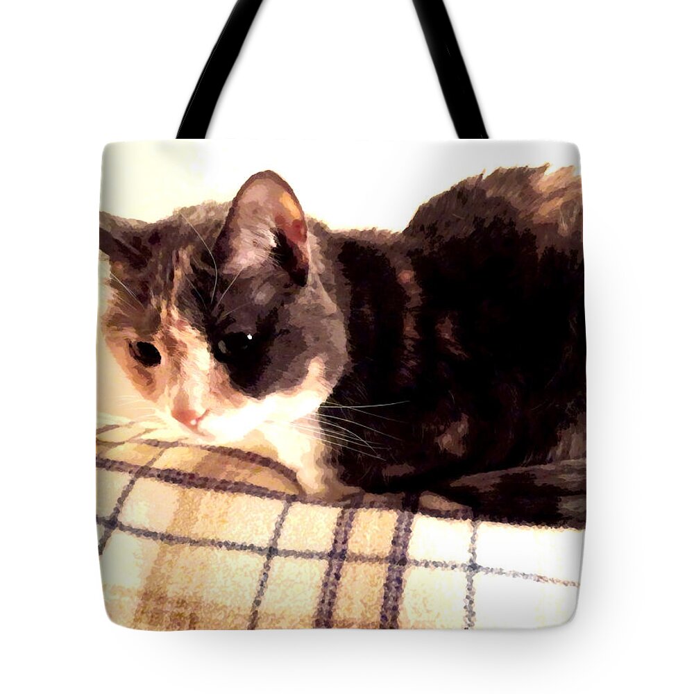 Maggie Tote Bag featuring the photograph Maggie Ponders Time and Space by Christopher Spicer