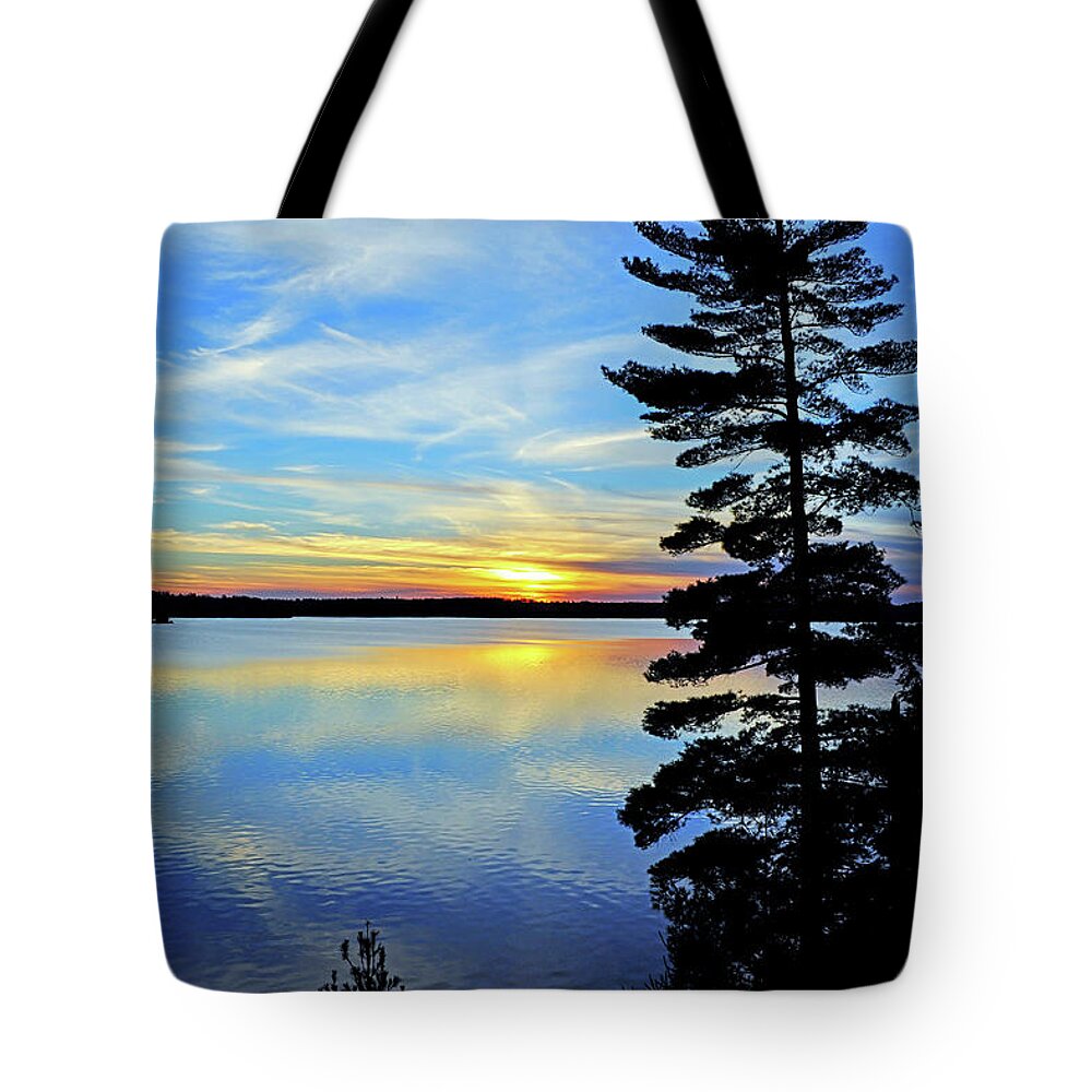 Lake Tote Bag featuring the photograph Magic Hour by Keith Armstrong