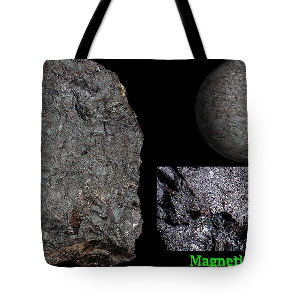 Magnetite Tote Bag featuring the photograph Magnetite LodeStone by Gregg Ott
