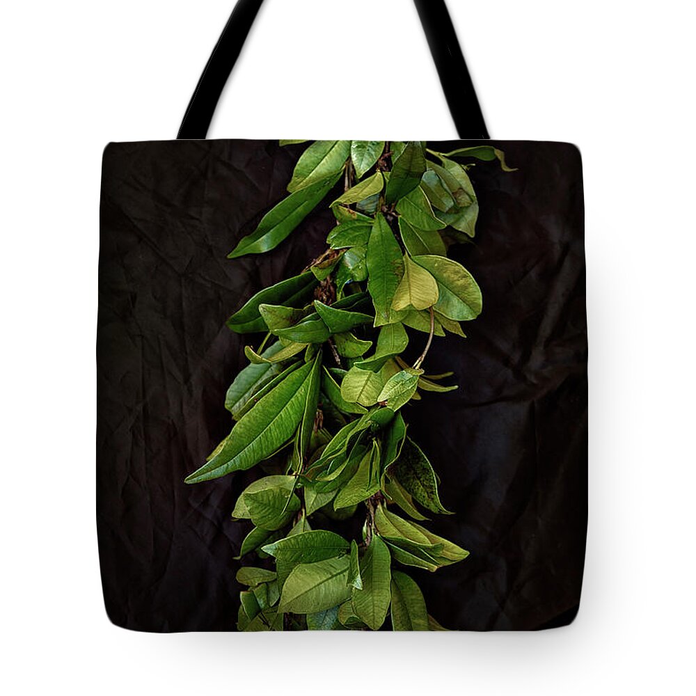 Maile Tote Bag featuring the photograph Maile Lei by Jade Moon