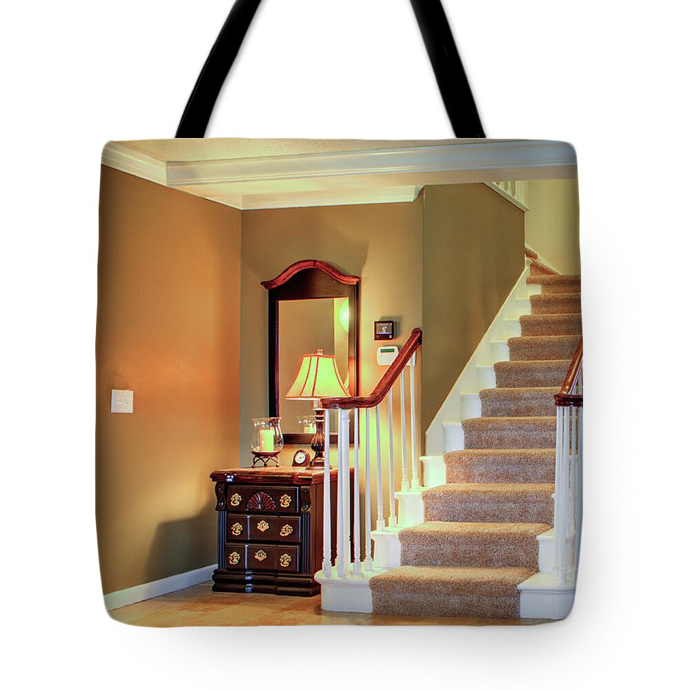 Stairway Tote Bag featuring the photograph Main Stairway by Jeff Kurtz