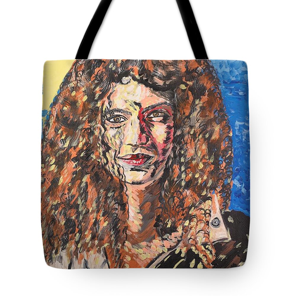 Human Tote Bag featuring the painting Maja by Valerie Ornstein