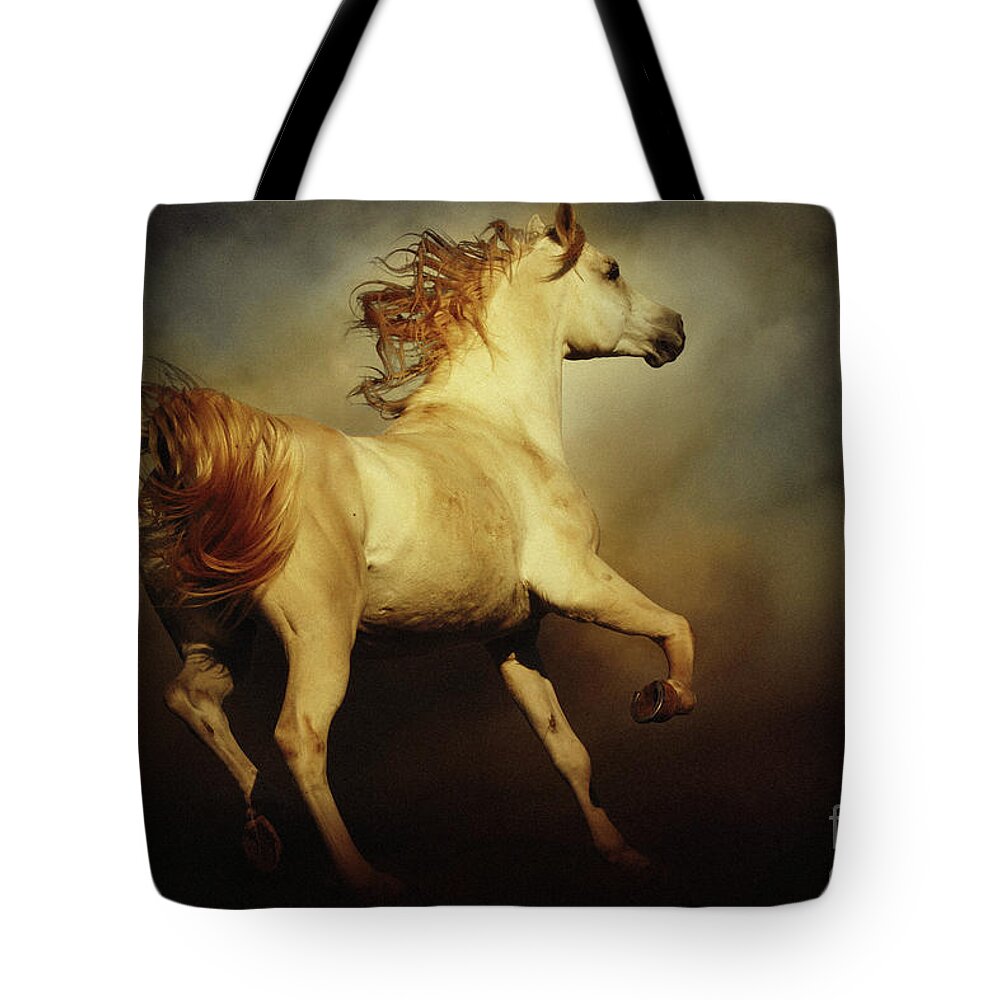 Horse Tote Bag featuring the photograph Majestic Horse by Dimitar Hristov