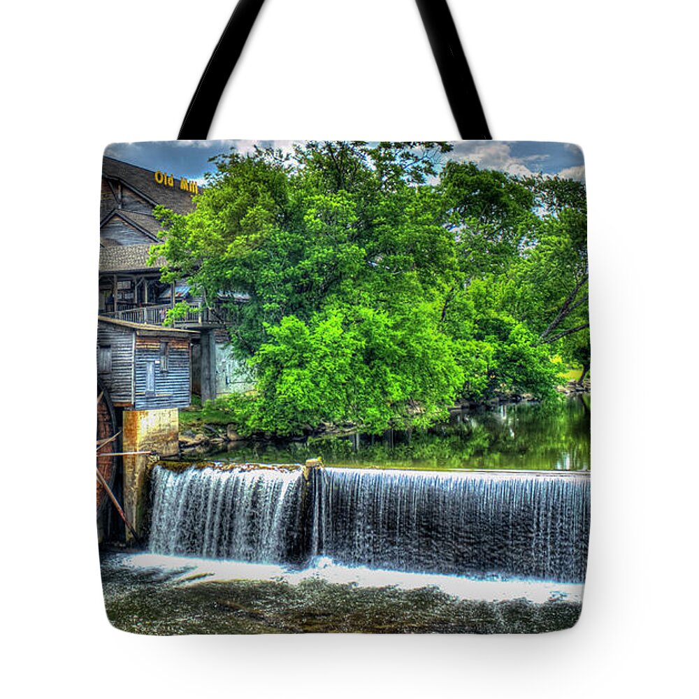 The Old Mill Tote Bag featuring the photograph Majestic Old Mill Pigeon Forge Mill Great Smoky Mountains Art by Reid Callaway