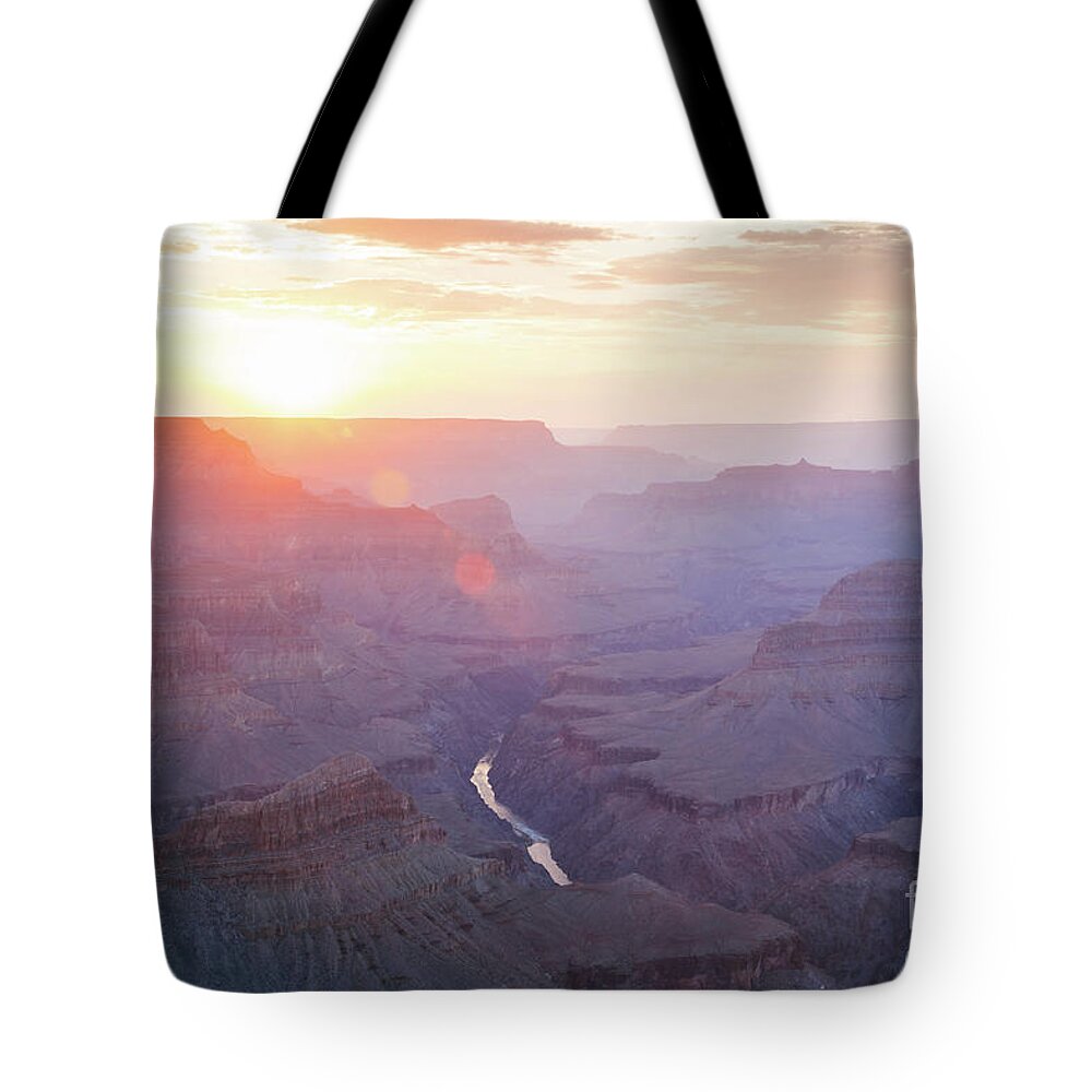 Grand Canyon Tote Bag featuring the photograph Majestic sunset over Grand Canyon, Arizona, USA by Matteo Colombo