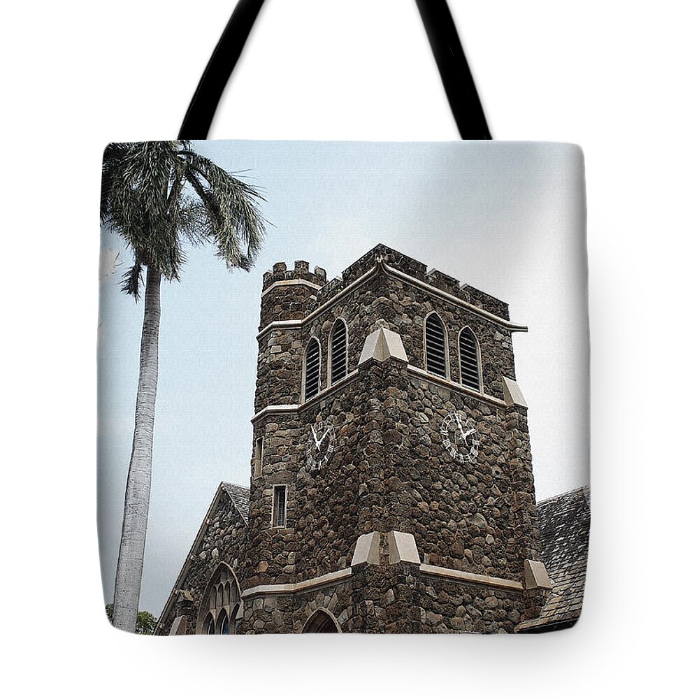 Church Tote Bag featuring the photograph Makawao Union Church by Teresa Zieba