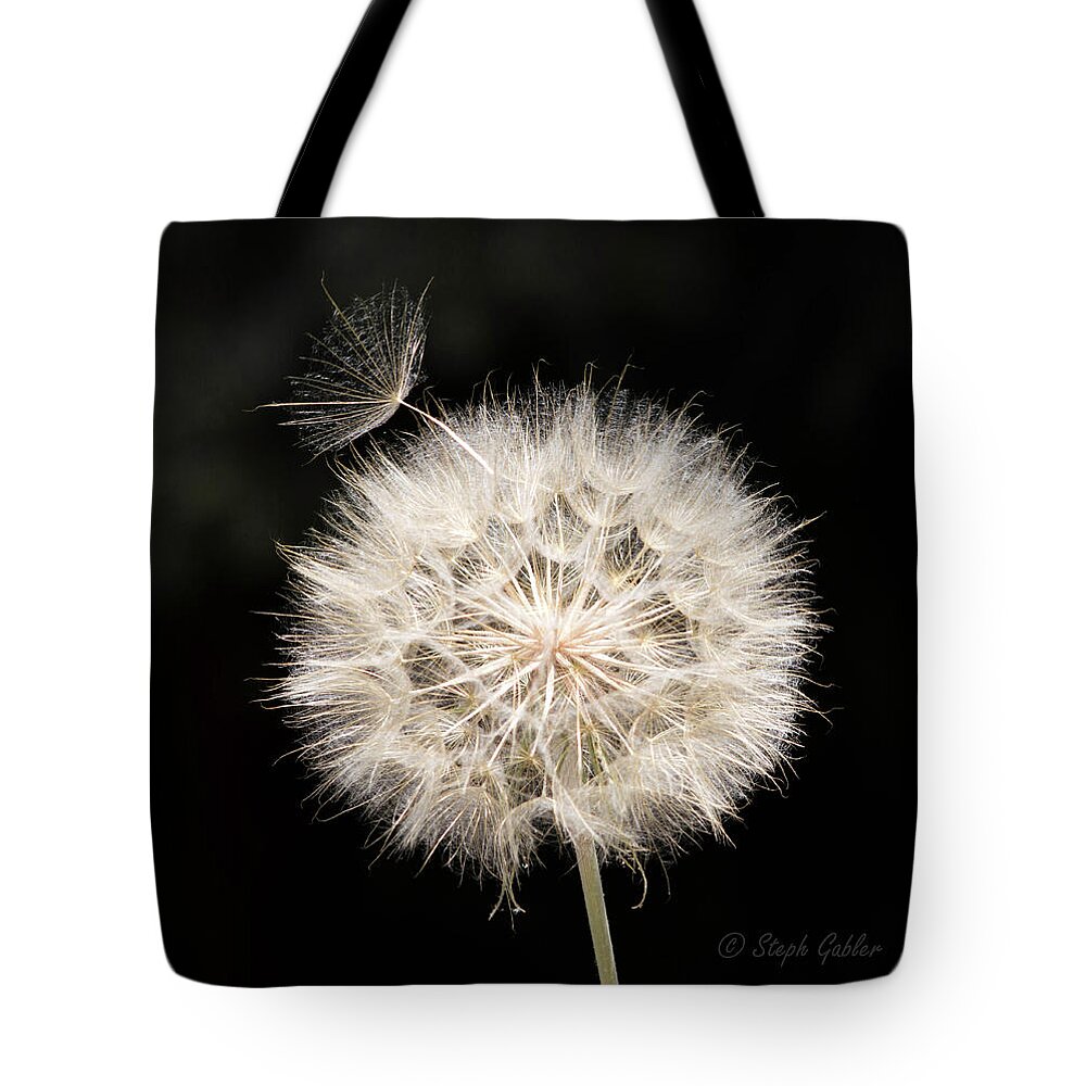 Flower Tote Bag featuring the photograph Make a Wish by Steph Gabler