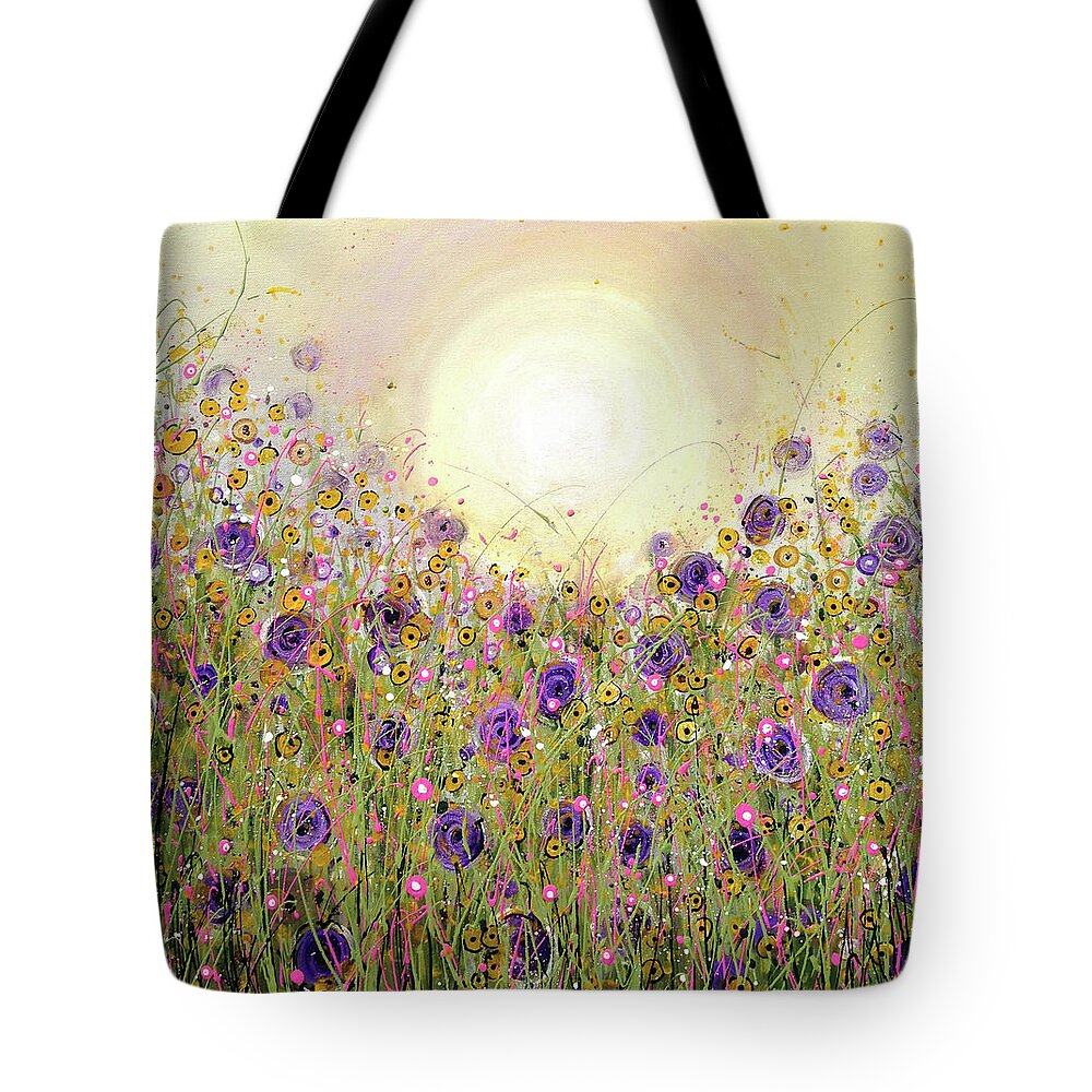 Landscape Art Tote Bag featuring the painting Making My Soul Sing by Teresa Fry