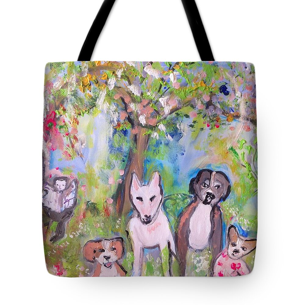 Summer Tote Bag featuring the painting making the most of Summer by Judith Desrosiers