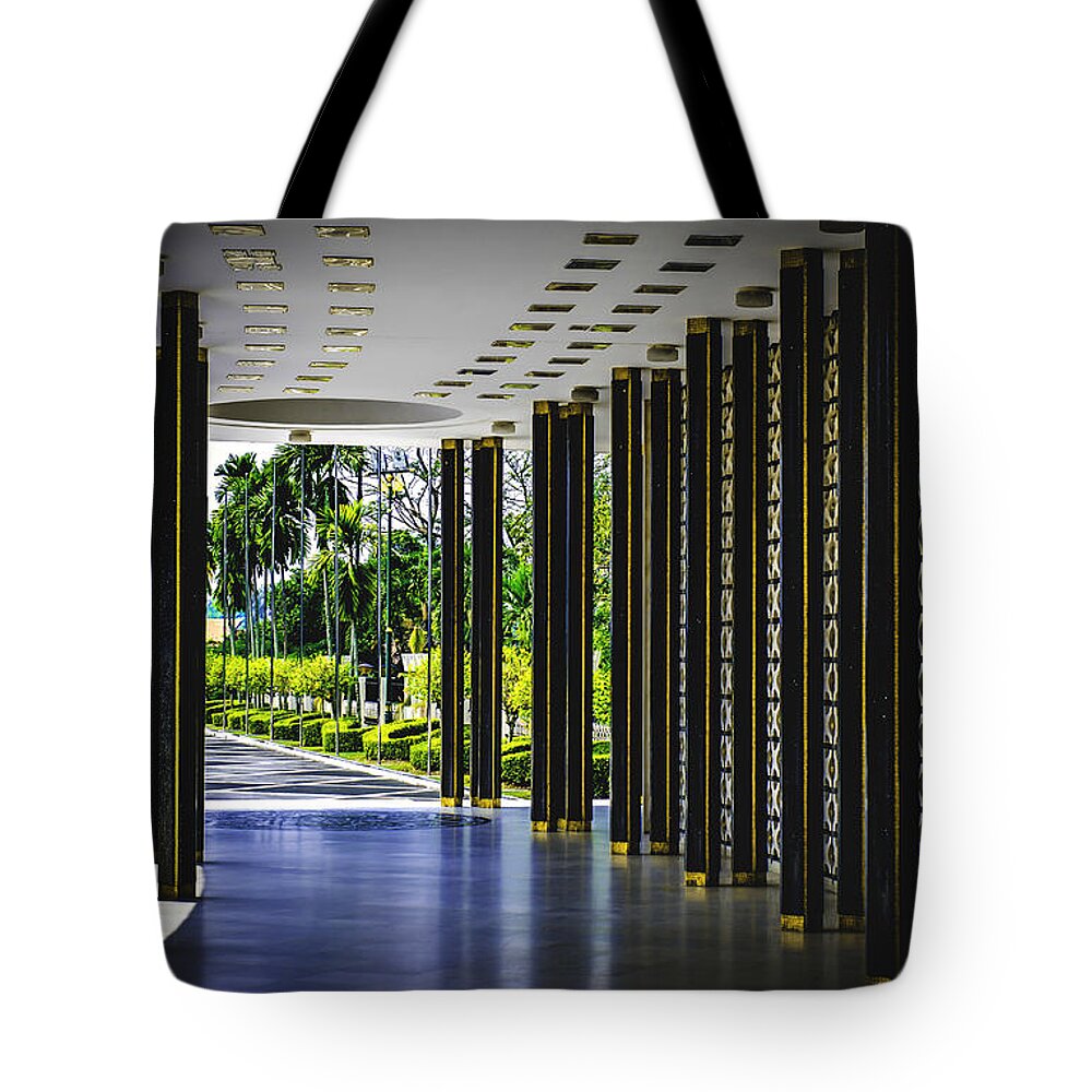 Memorial Passage Way Tote Bag featuring the photograph Malaysian Passage-Way by Joseph Hollingsworth