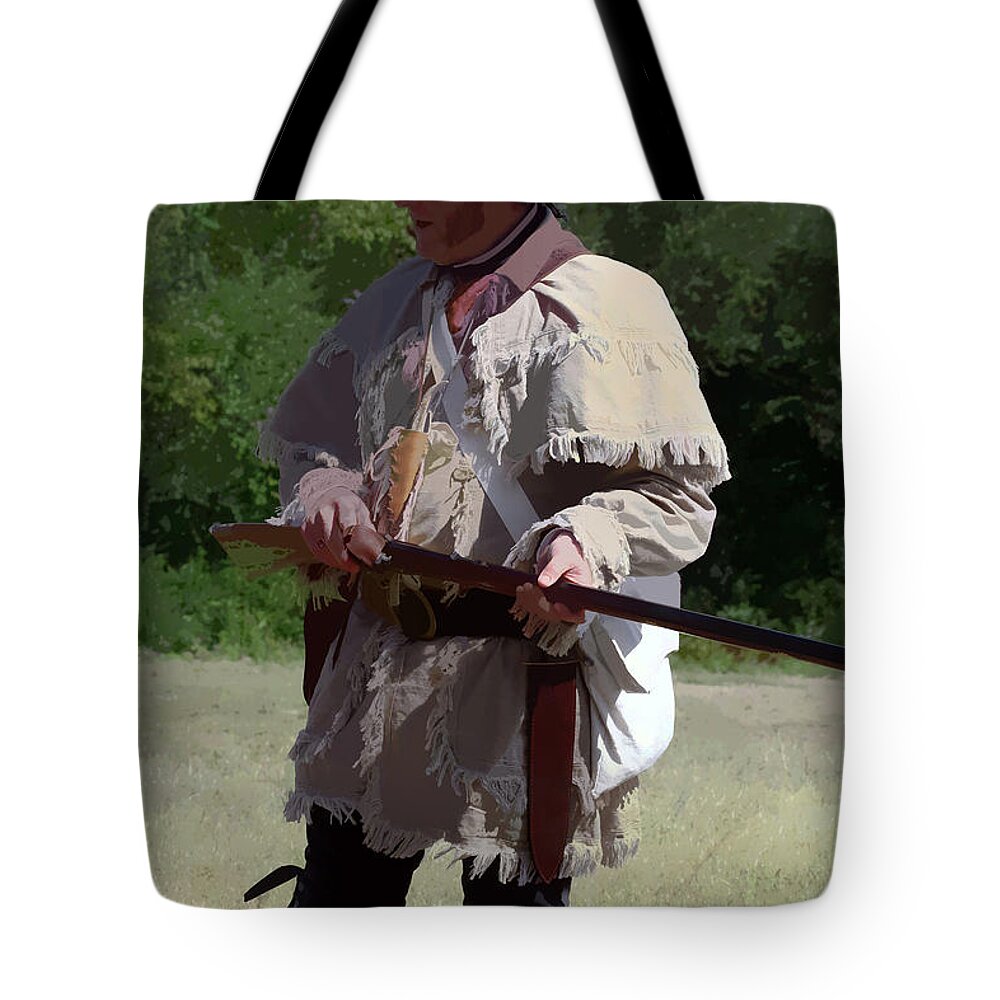 Man Tote Bag featuring the photograph Man On A Civil Mission by Lesa Fine