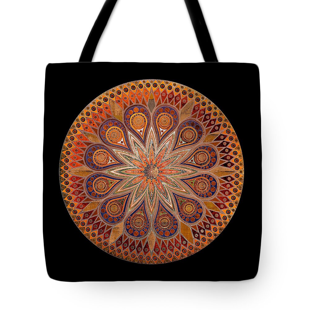 Mandala Tote Bag featuring the digital art Mandala 14 by Terry Davis