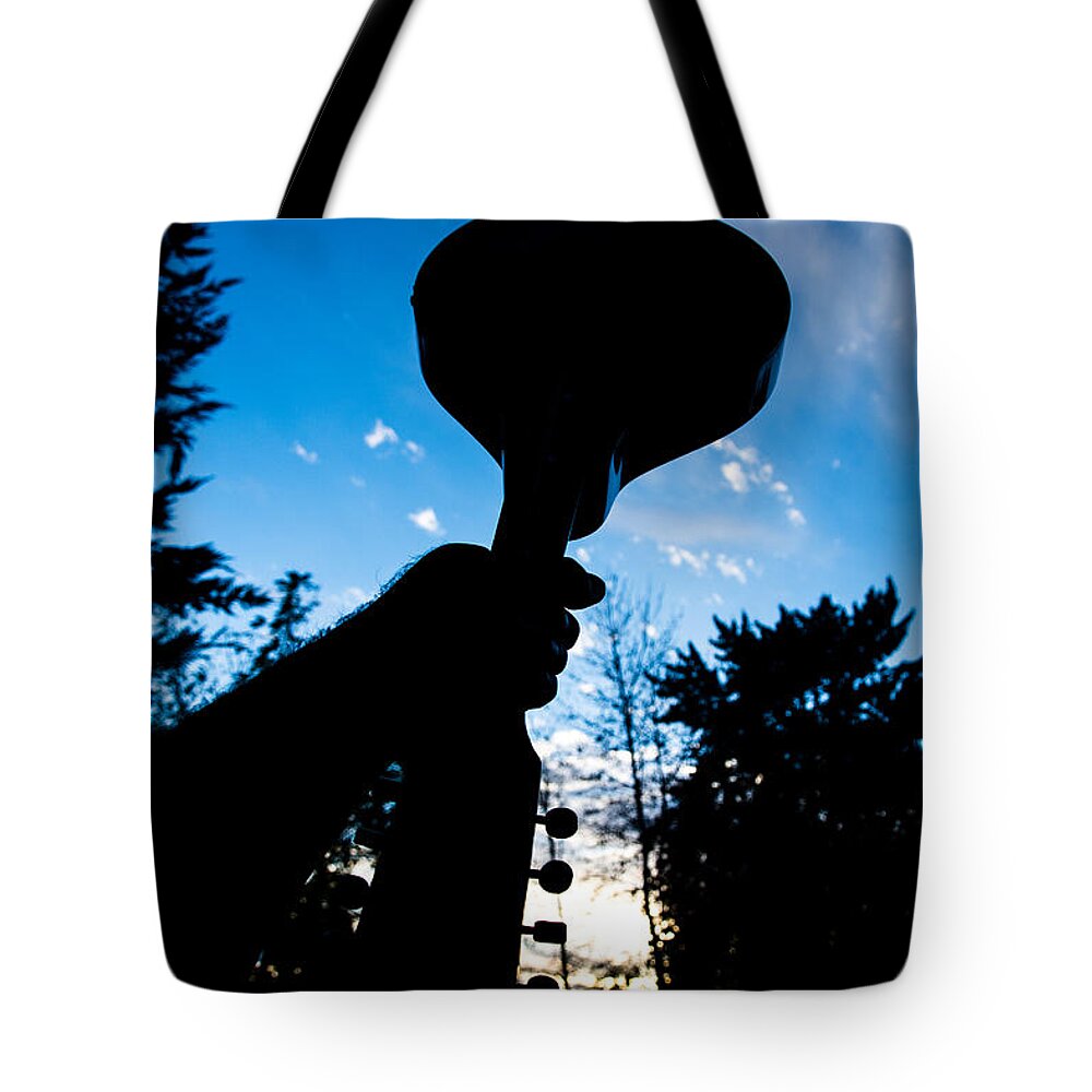 Mandolin Tote Bag featuring the photograph Mandolin Power by Mick Anderson