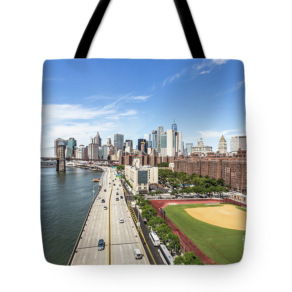 America Tote Bag featuring the photograph Manhattan on a sunny day by Didier Marti