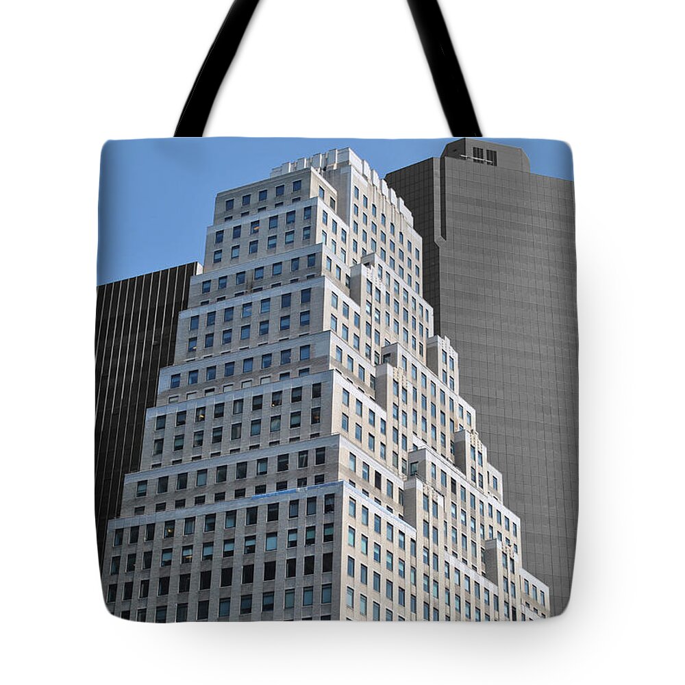 Manhattan Tote Bag featuring the photograph Manhattan Sky by Jost Houk