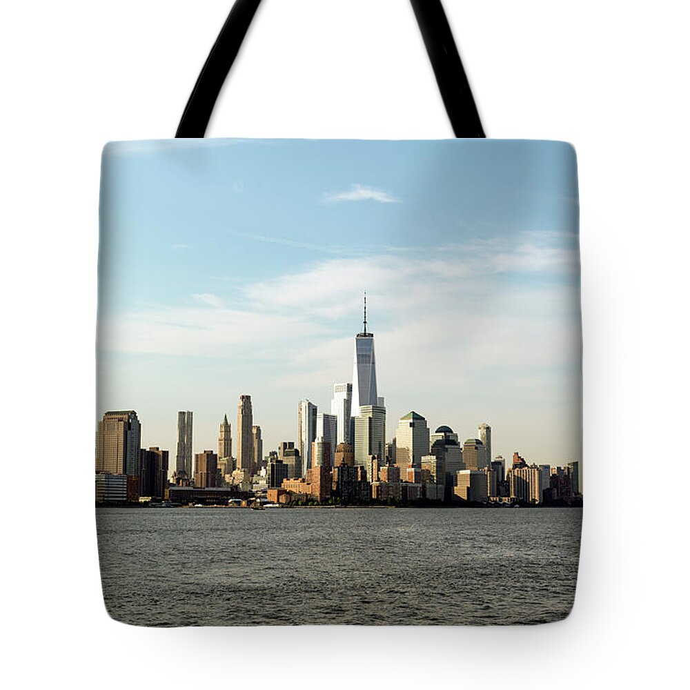 Manhattan Tote Bag featuring the photograph Manhattan Skyline by Sam Rino