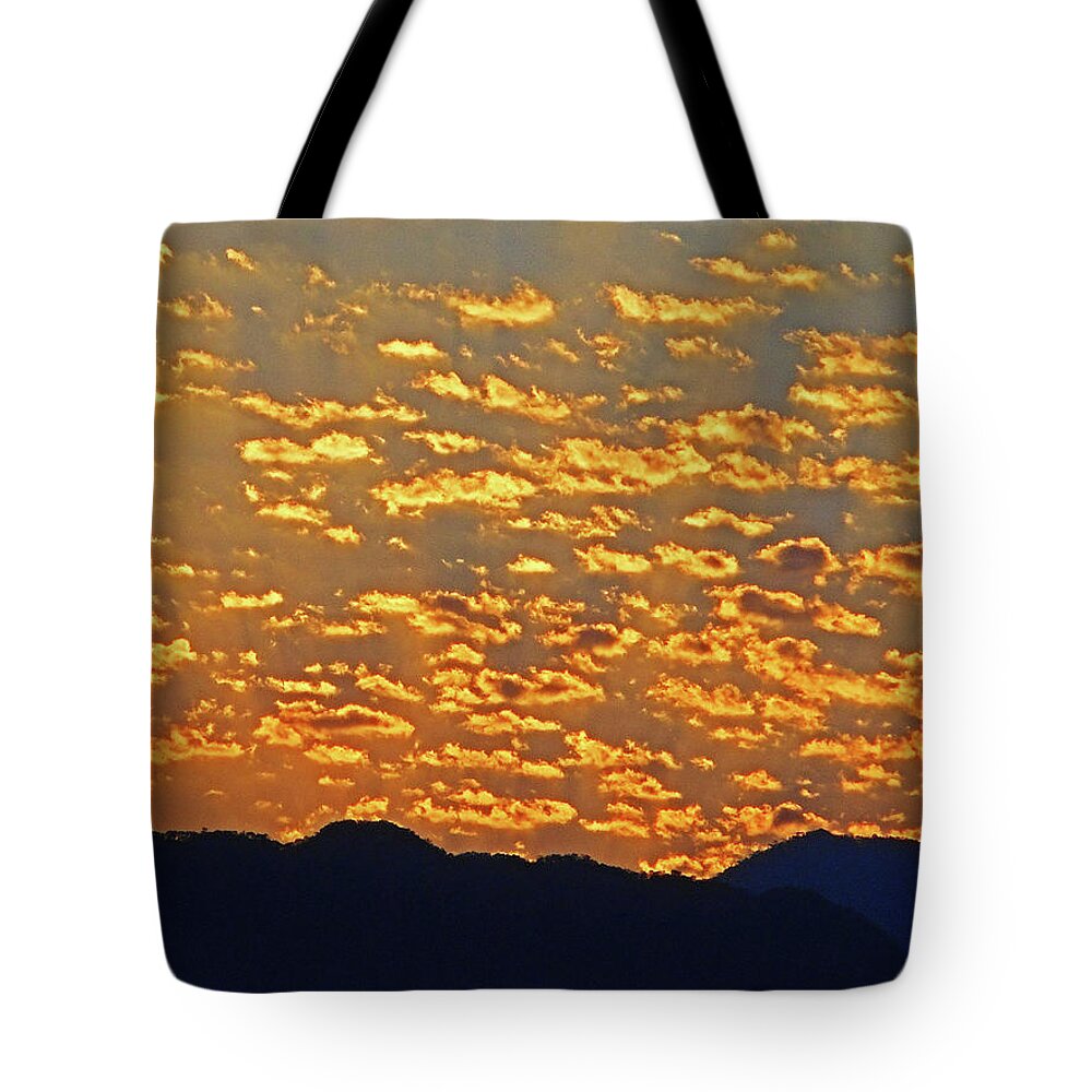 Manzanillo Tote Bag featuring the photograph Manzanillo Sunset 2 by Ron Kandt