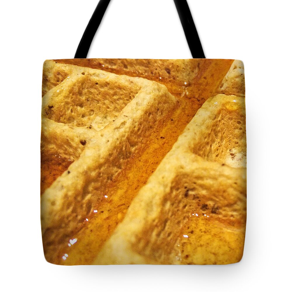 Waffle Tote Bag featuring the photograph Maple Street by Robert Knight