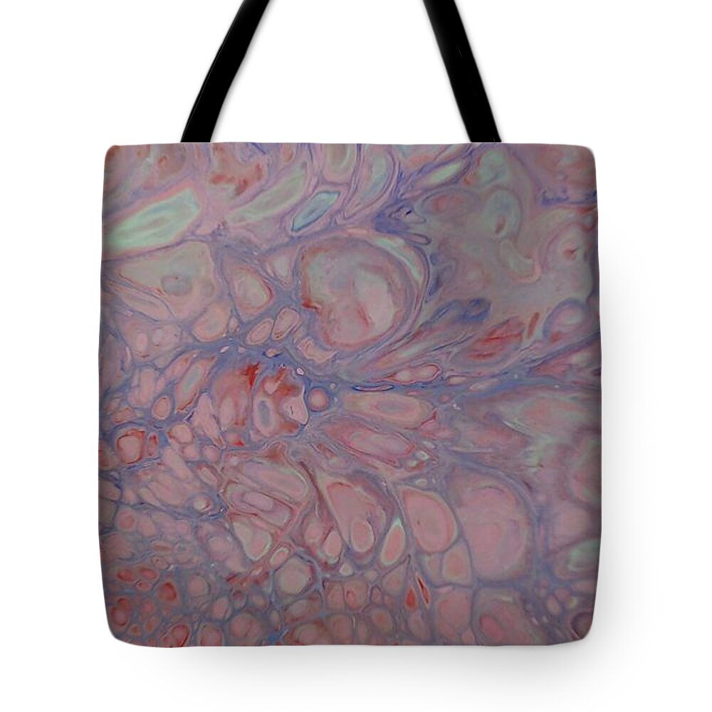 Abstract Tote Bag featuring the painting MarbleOUS 2 by C Maria Wall