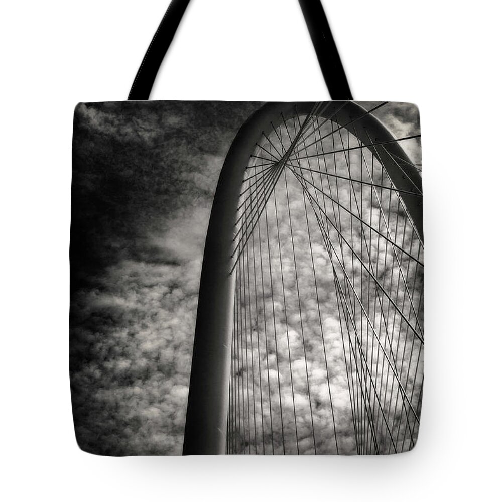 Dallas Tote Bag featuring the photograph Margaret Hunt Hill Bridge Dallas Texas by Eugene Campbell