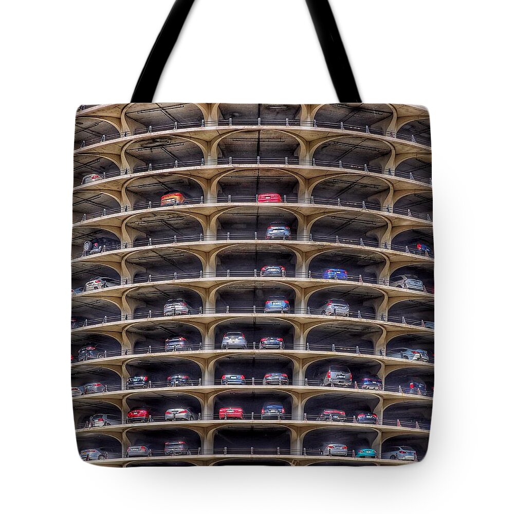 Marina City Tote Bag featuring the photograph Marina City Chicago by Gia Marie Houck