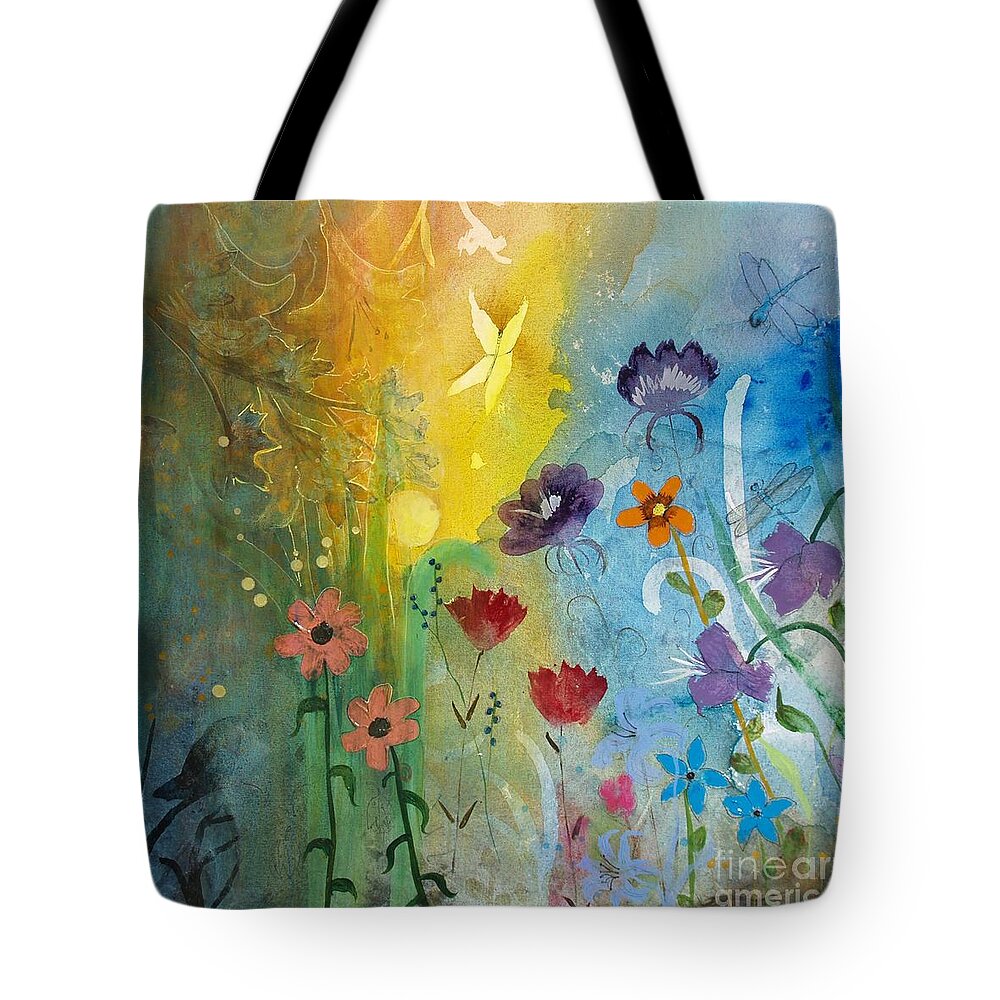 Mariposa Tote Bag featuring the painting Mariposa by Robin Pedrero