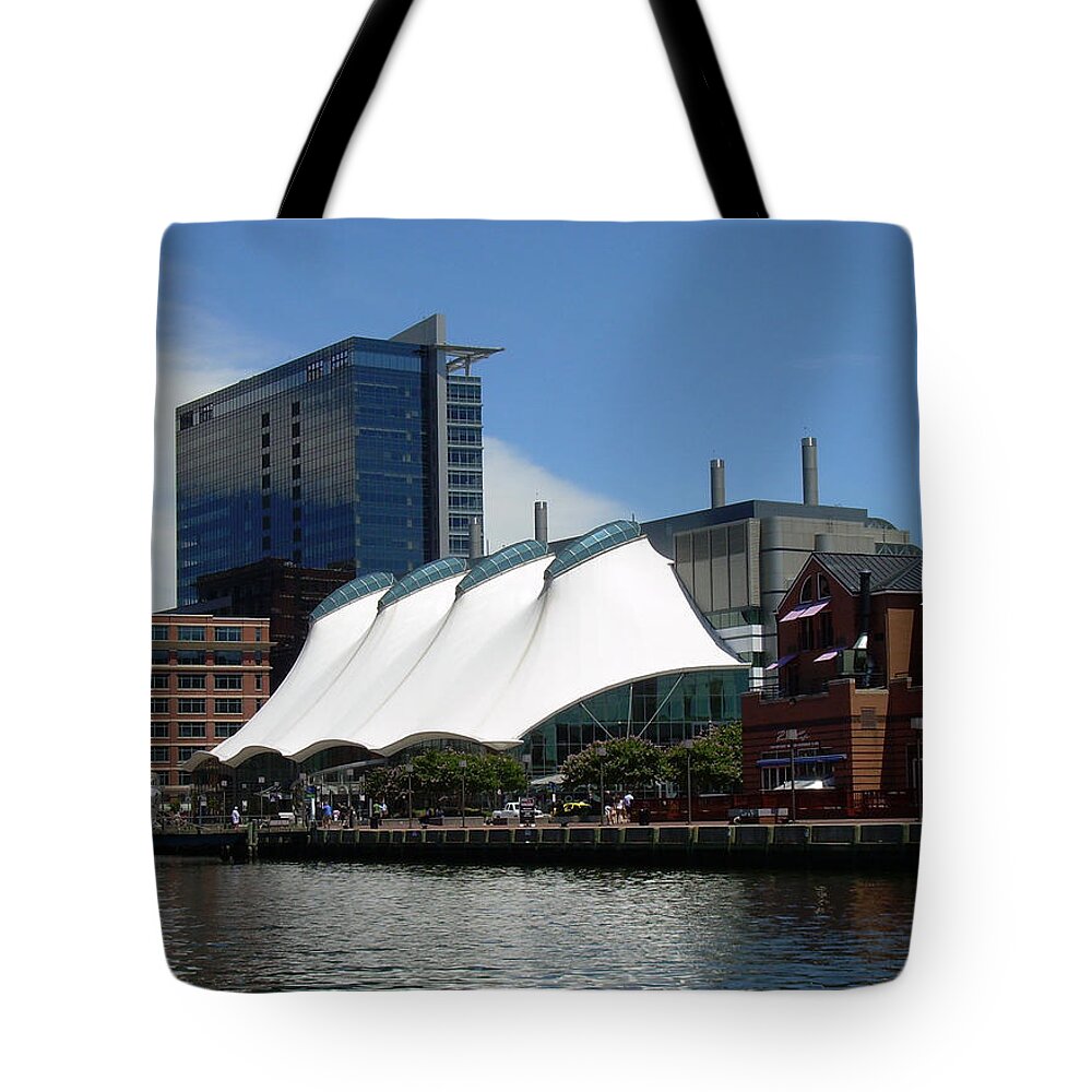 Maritime Tote Bag featuring the photograph Maritime Baltimore by Ronald Reid