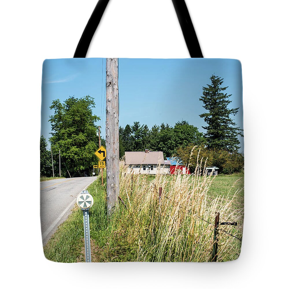 Markers Turn Blue Tote Bag featuring the photograph Markers Turn Blue by Tom Cochran