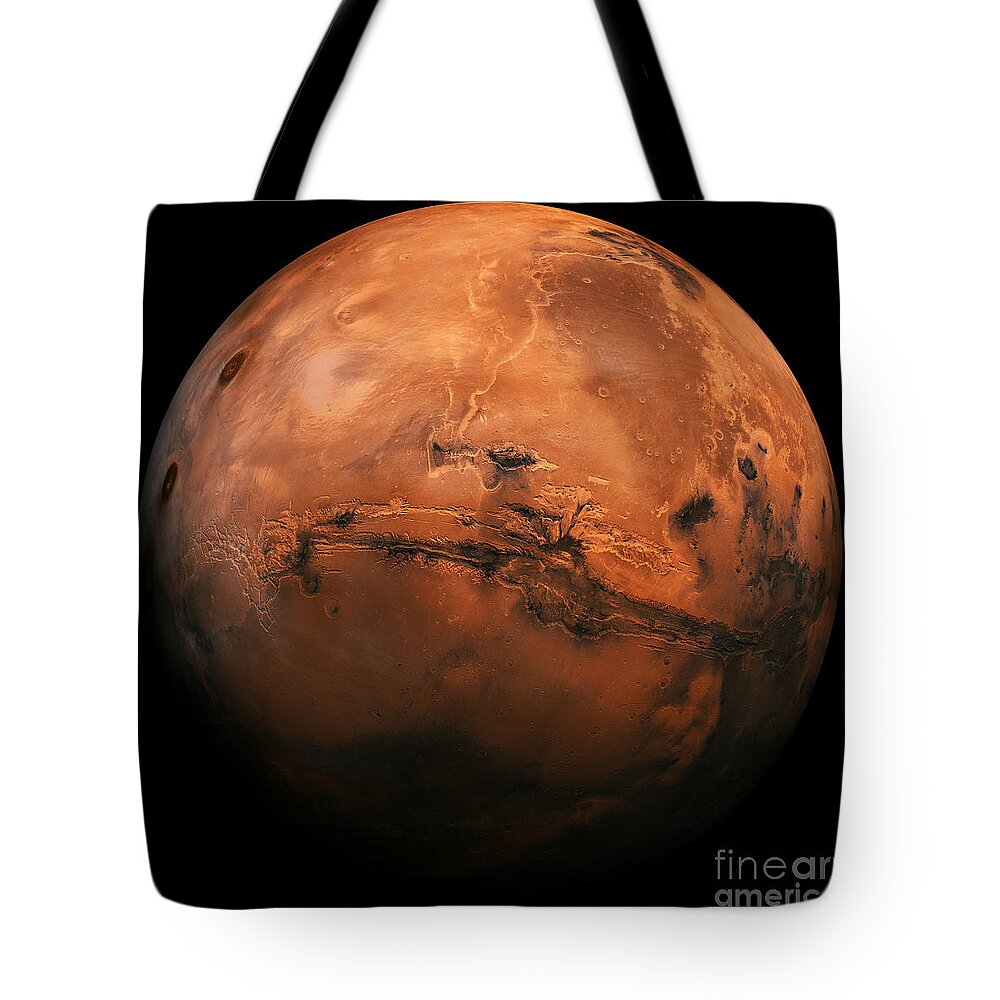 Nasa Tote Bag featuring the photograph Mars The Red Planet by Edward Fielding