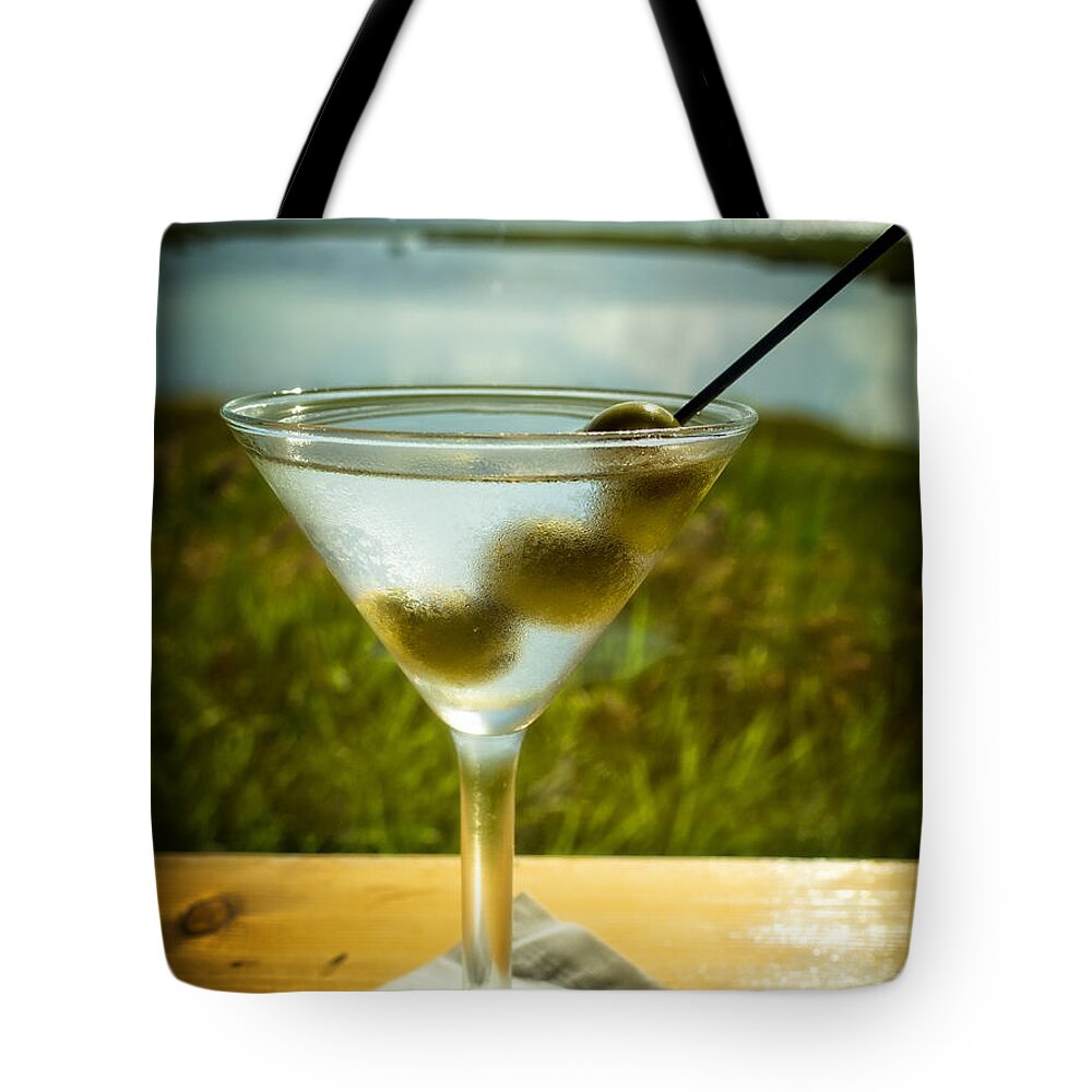 Martini Tote Bag featuring the photograph Martini on Fine Summer Day by David Kay