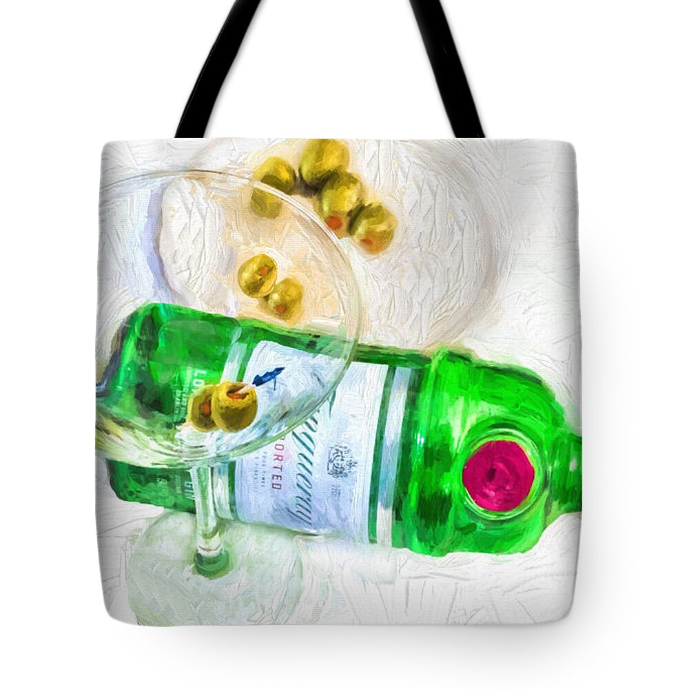 Impasto Tote Bag featuring the photograph Martini by Pat Cook