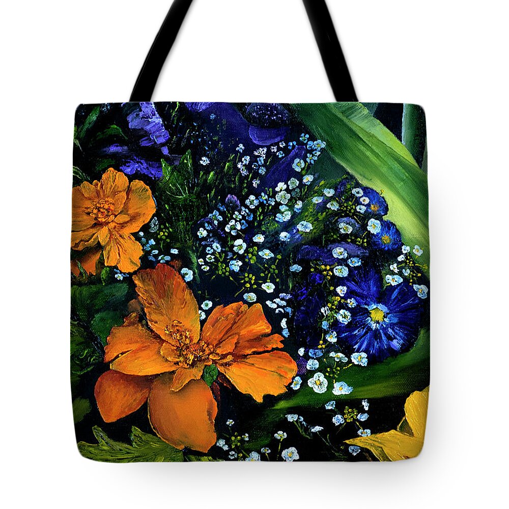 Still Life Tote Bag featuring the painting Marty's Gift Basket by Terry R MacDonald