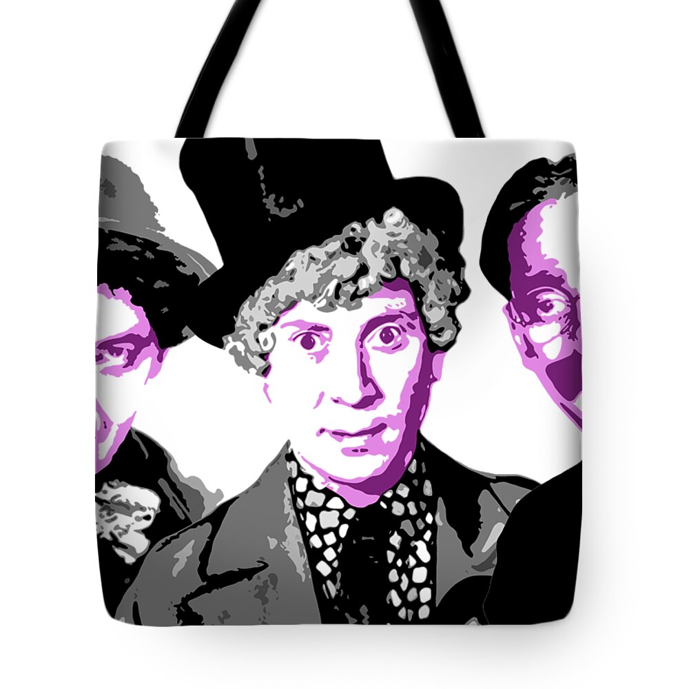 Marx Brothers Tote Bag featuring the digital art Marx Brothers by DB Artist