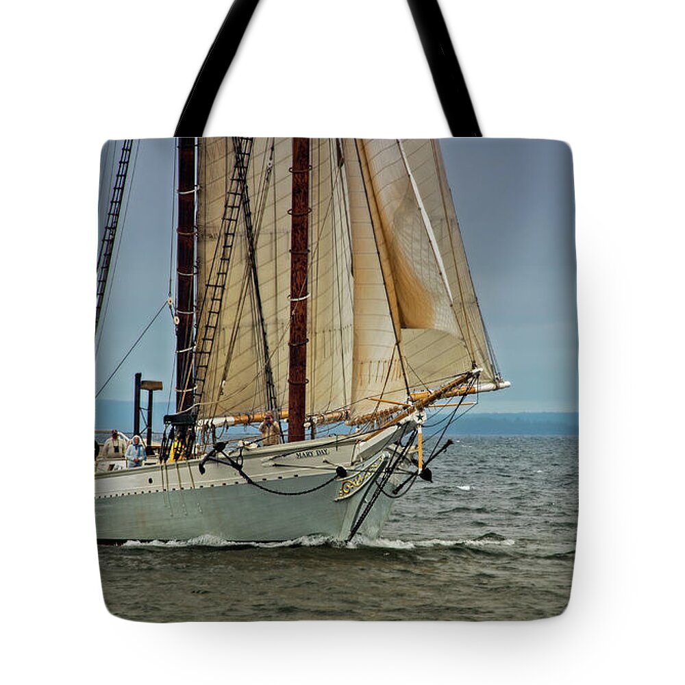 Schooner Tote Bag featuring the photograph Mary Day 2 by Fred LeBlanc