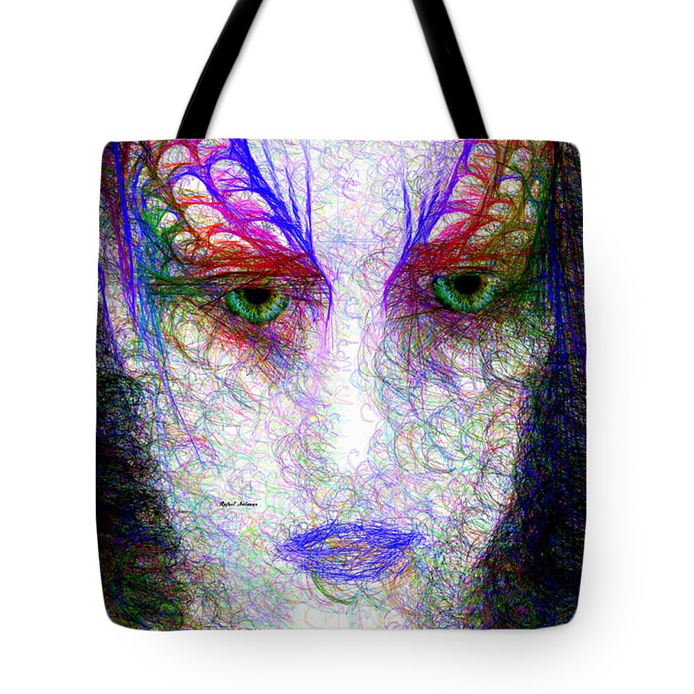 Art Tote Bag featuring the digital art Masquerade 9571 by Rafael Salazar