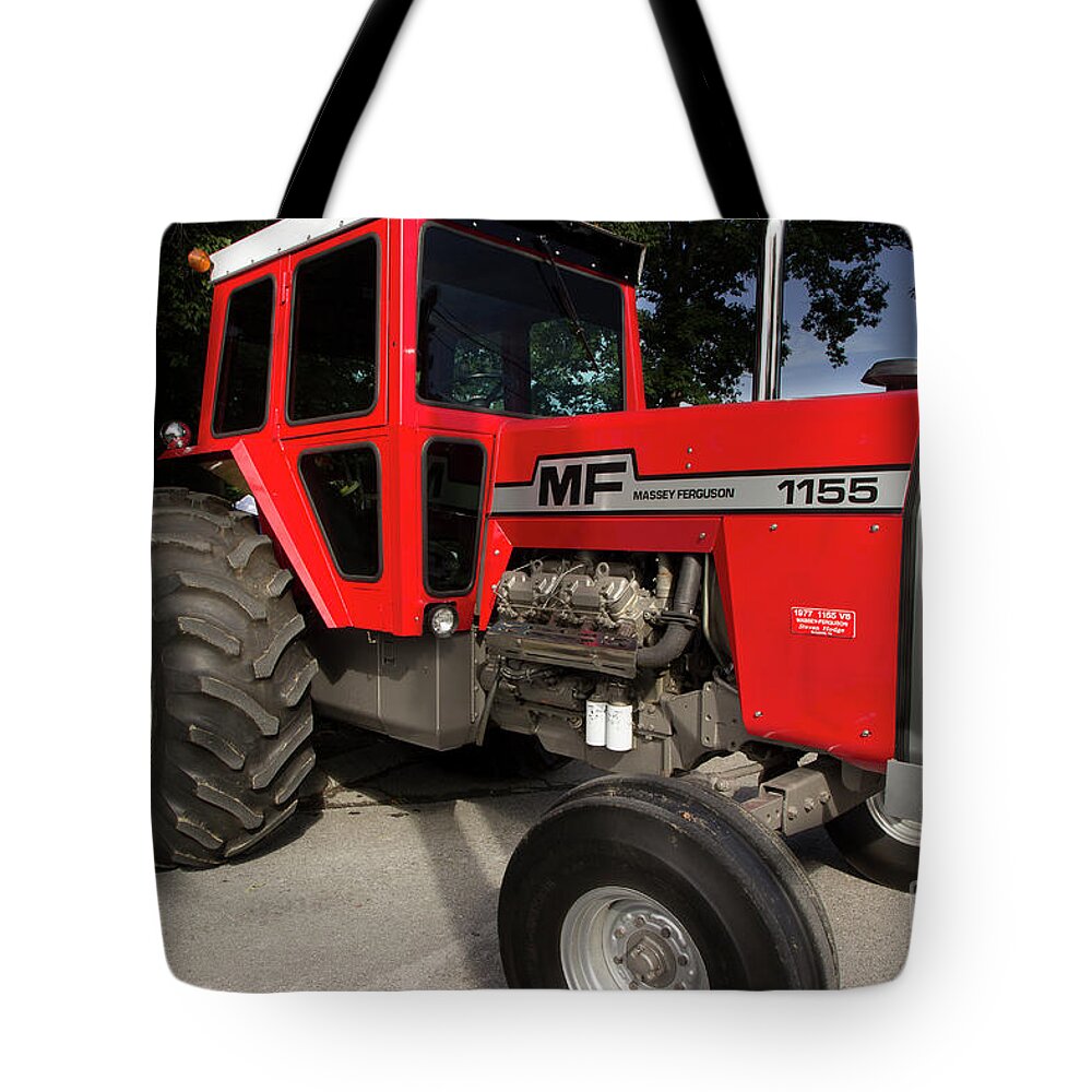 Massey Ferguson Tote Bag featuring the photograph Massey Ferguson 1155 by Mike Eingle