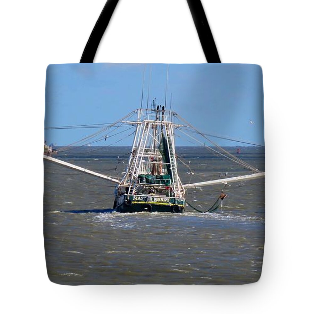 Trawler Tote Bag featuring the photograph Master Johnny by Keith Stokes