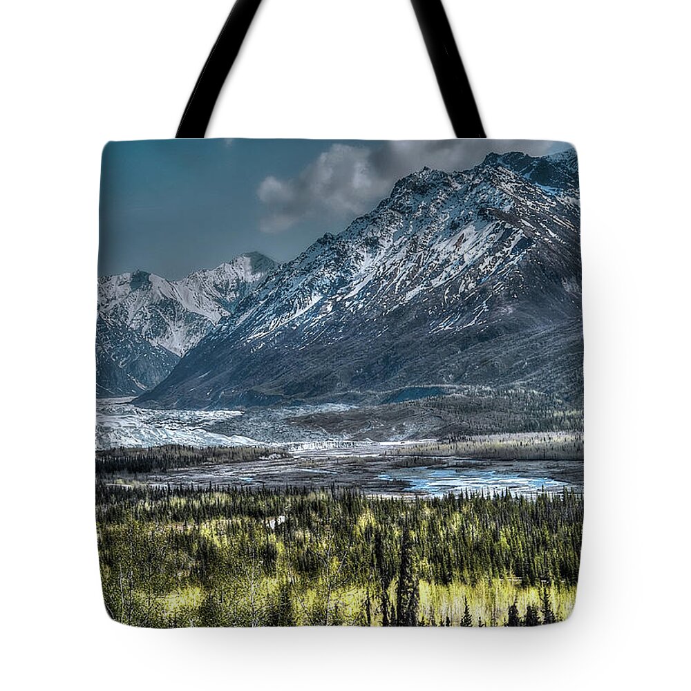 Alaska Tote Bag featuring the photograph Matanuska Glacier, Alaska by Dyle Warren