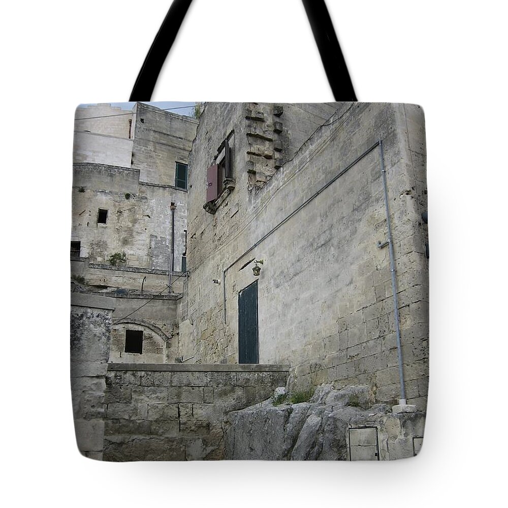 Cityscape Tote Bag featuring the photograph Matera Houses by Italian Art