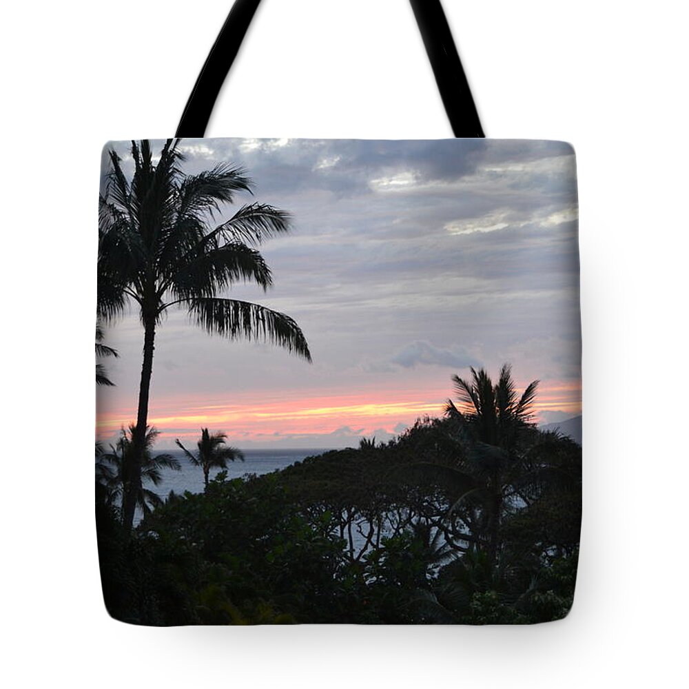 Tote Bag featuring the photograph Maui HI Sunset by Dean Ferreira