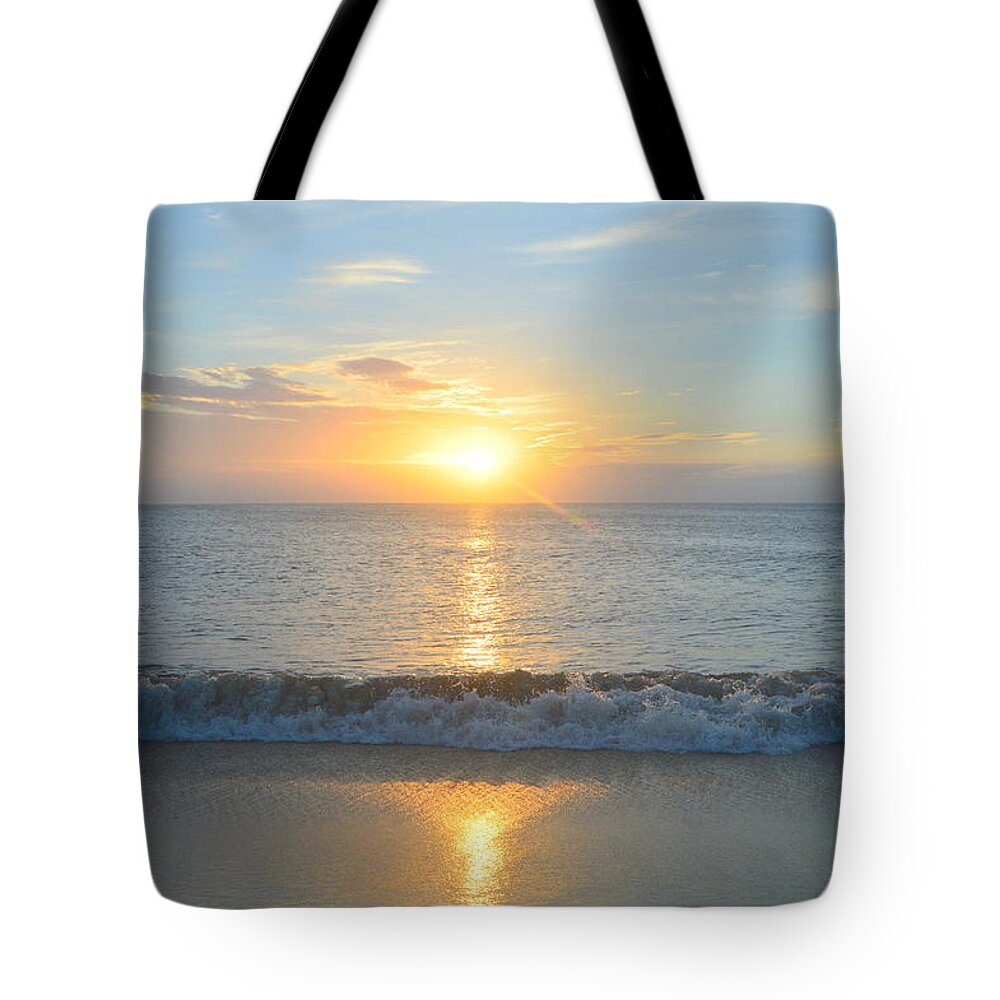 Obx Sunrise Tote Bag featuring the photograph May 23 Sunrise by Barbara Ann Bell