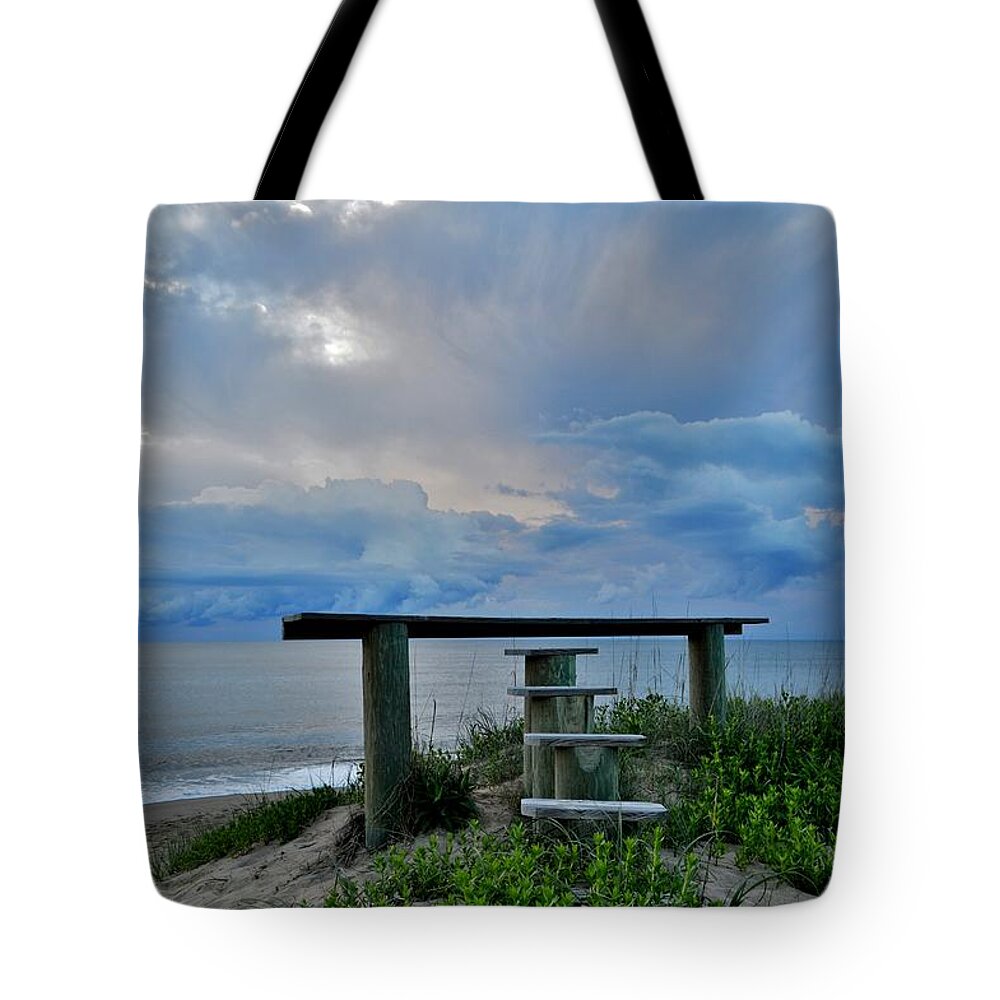 Obx Sunrise Tote Bag featuring the photograph May 7th Sunrise by Barbara Ann Bell
