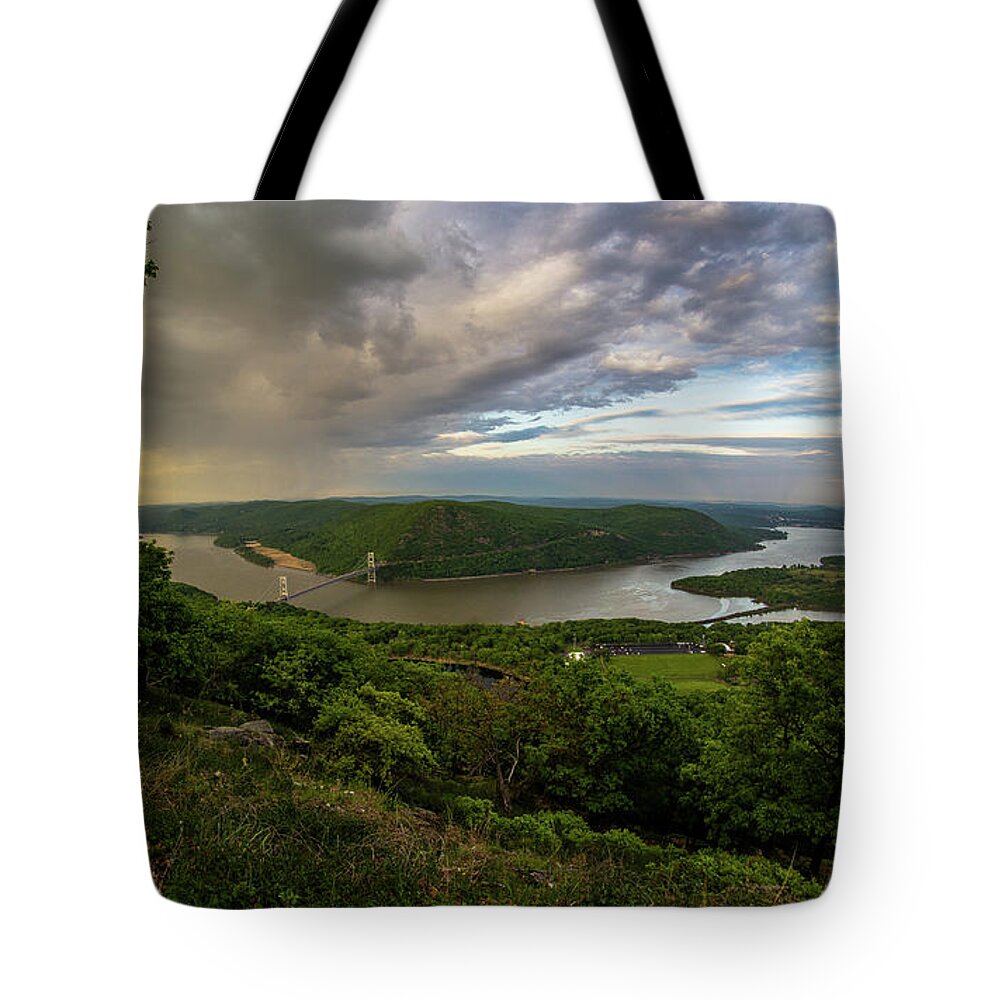 Hudson Valley Tote Bag featuring the photograph May on Bear Mountain by John Morzen