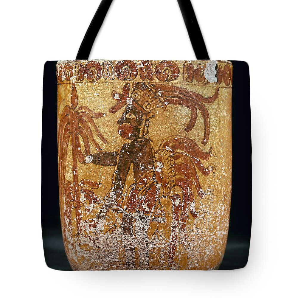 10th Century Tote Bag featuring the photograph Mayan Priest 700-900 Ad by Granger